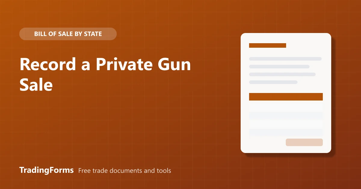 Gun Bill of Sale: What to Include in a Private Firearm Sale