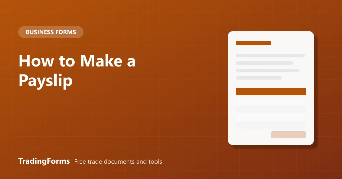 How to Make a Payslip: Step by Step Guide with a Free Generator