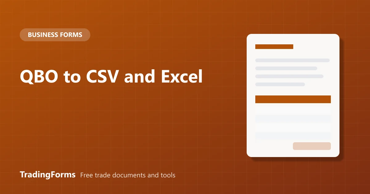 How to Open a QBO File: Convert QBO to CSV or Excel
