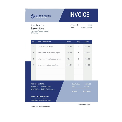 Invoice Designs case studies